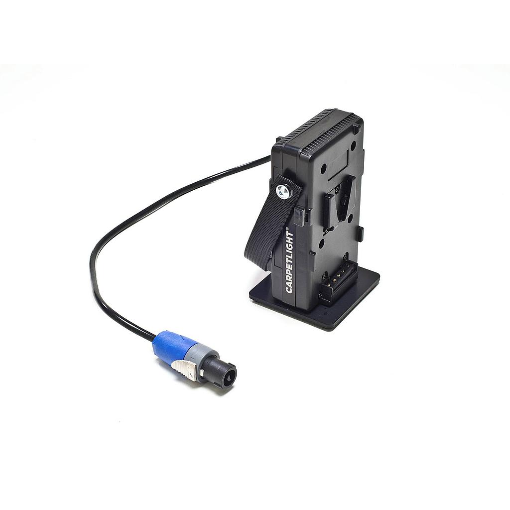 Carpetlight V-Mount to SpeakOn Adapter for 2 Batteries